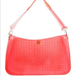 Bottega Veneta Red Rubber Shoulder Bag